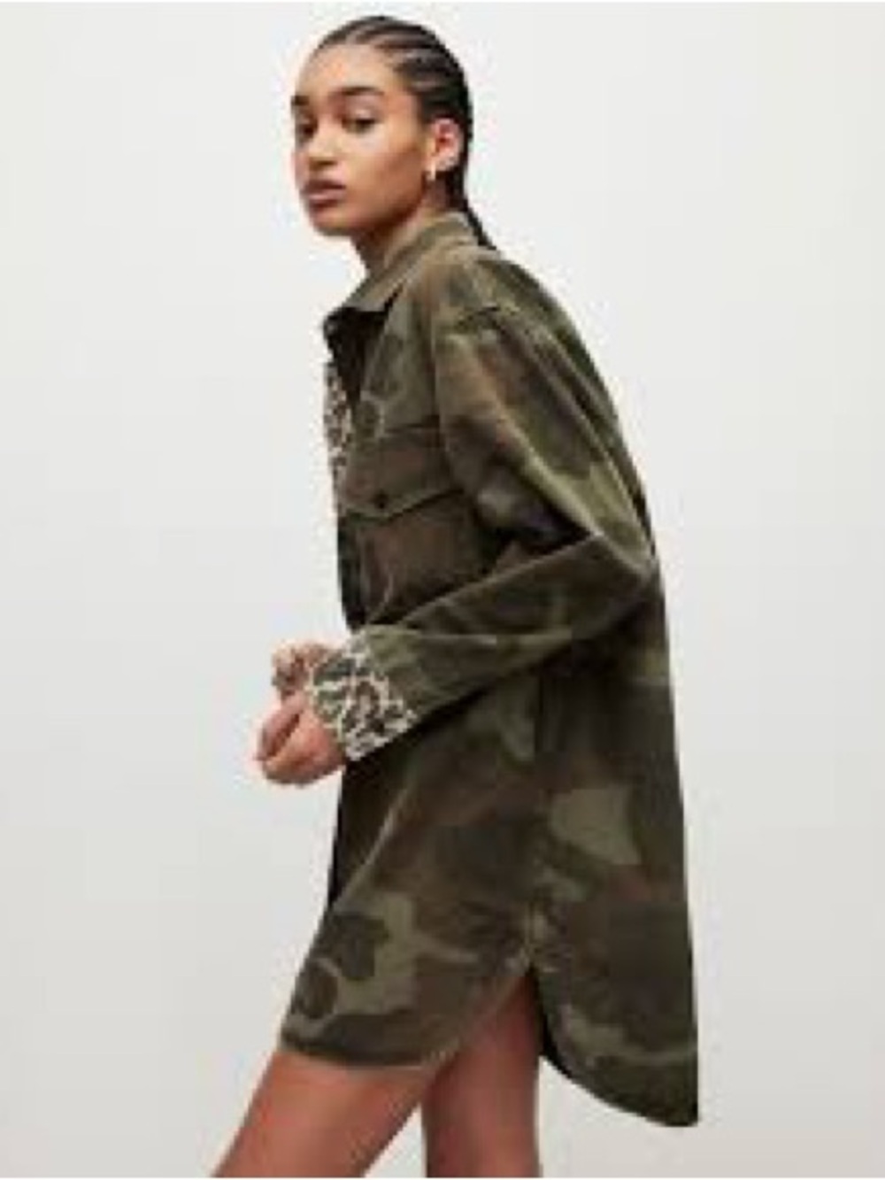 All Saints NWT Camo Shacket Dress - Picture 5 of 7